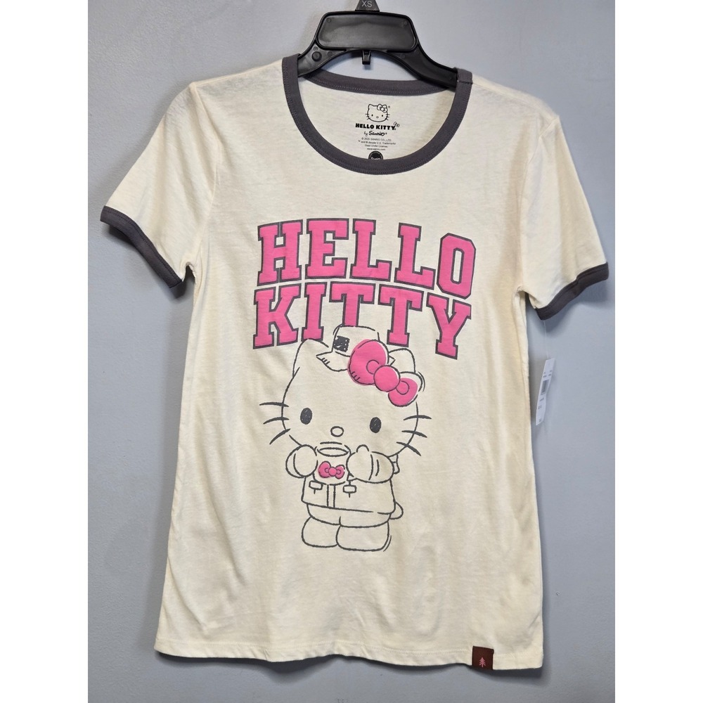 Hello Kitty Ringer T-Shirt. Size XS(0/2) NWT